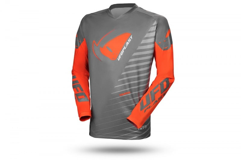 Ufo Barn Crossträja Kimura Trikot Grau /Orange 