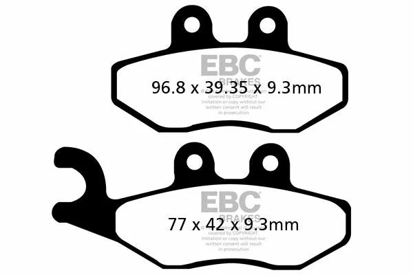 EBC -remblokjes koolstofcooter SFAC353