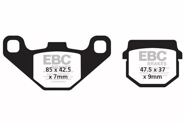 EBC BRAKE PAD CARBON SCOOTER SFAC083