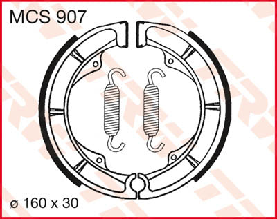 TRW Brake Shoes Trw MCS907 MCS907
