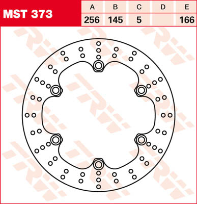 TRW Brake Rotor Fix Round L / R MST373