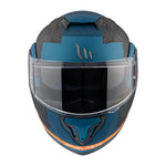 MT Helme Öffnen MC Helm Atom Adv Blue