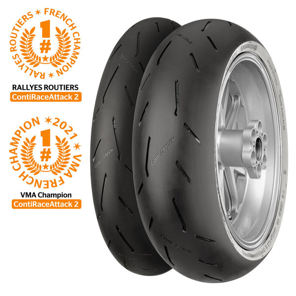 Continental Tyre Contirace Attack 2 Street 190/55 ZR 17 m/c (75W) TL