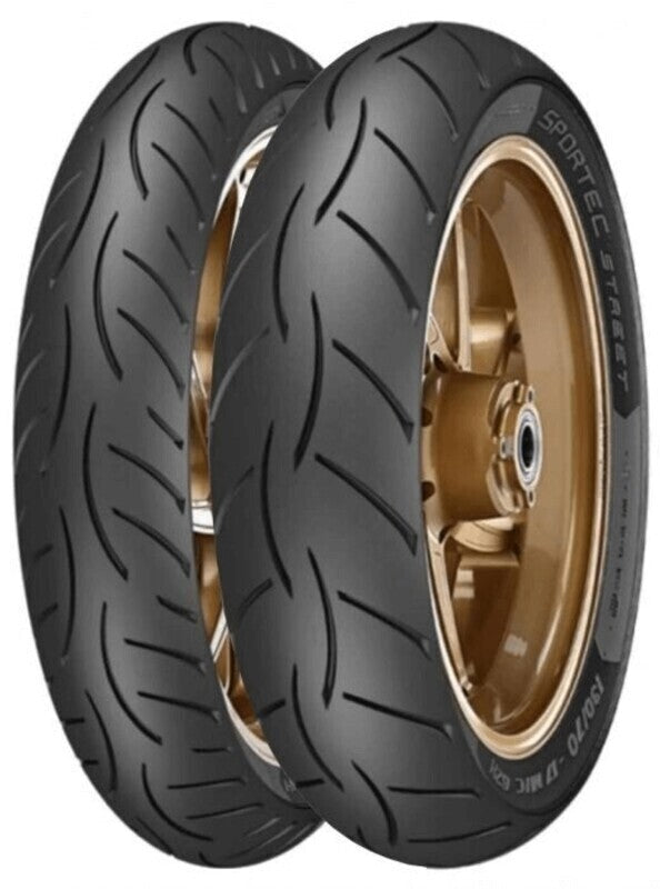 Metzeler Tire Sportec Street 2 Reinf (F / R) 80 / 80-14 M / C 43S TL