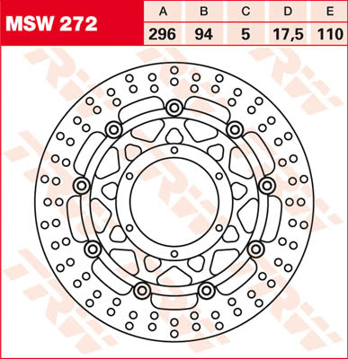 TRW Brake Disc FL MSW272 MSW272