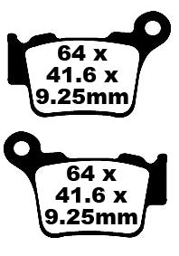 EBC -Bremsbelag Kohlenstoff TT Dirt FA368TTTTT