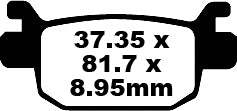 EBC Frein Pad Sfa Org Scooter SFA415