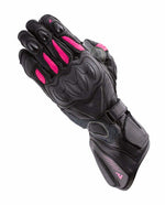 Rebelhorn Dam Mc-Handschuhe Rebel Schwarz /Rosa 