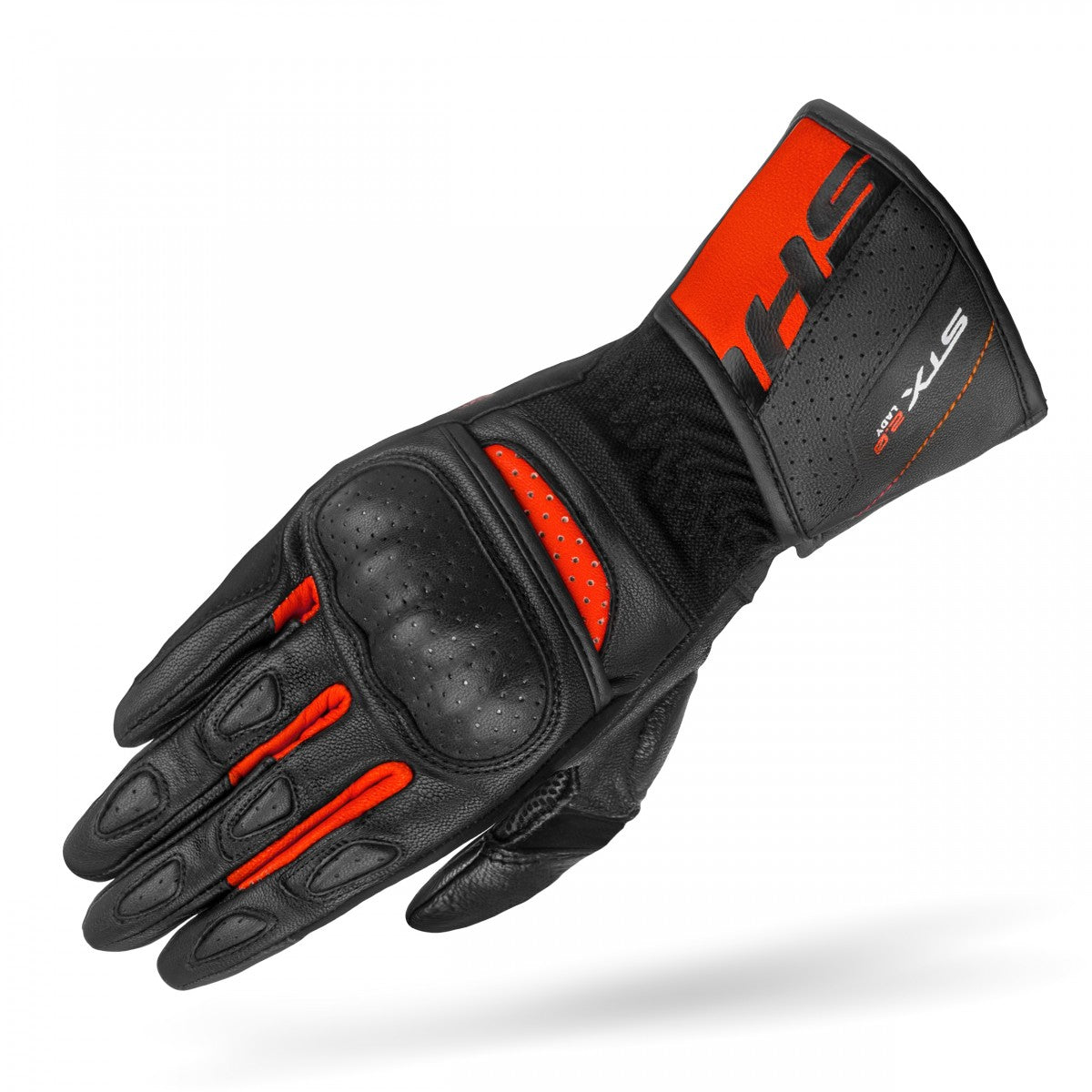 Shima Ladies Mc-Gloves STX 2.0 Schwarz /Rot