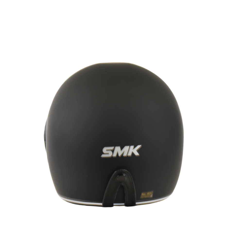 SMK integraal MC -helm retro zwart