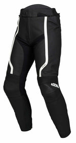 IXS MC Pantalon en cuir LD RS-600 1.0 noir / blanc