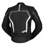 IXS MC-LETHER Veste LD RS-600 1.0 Black / Grey / White