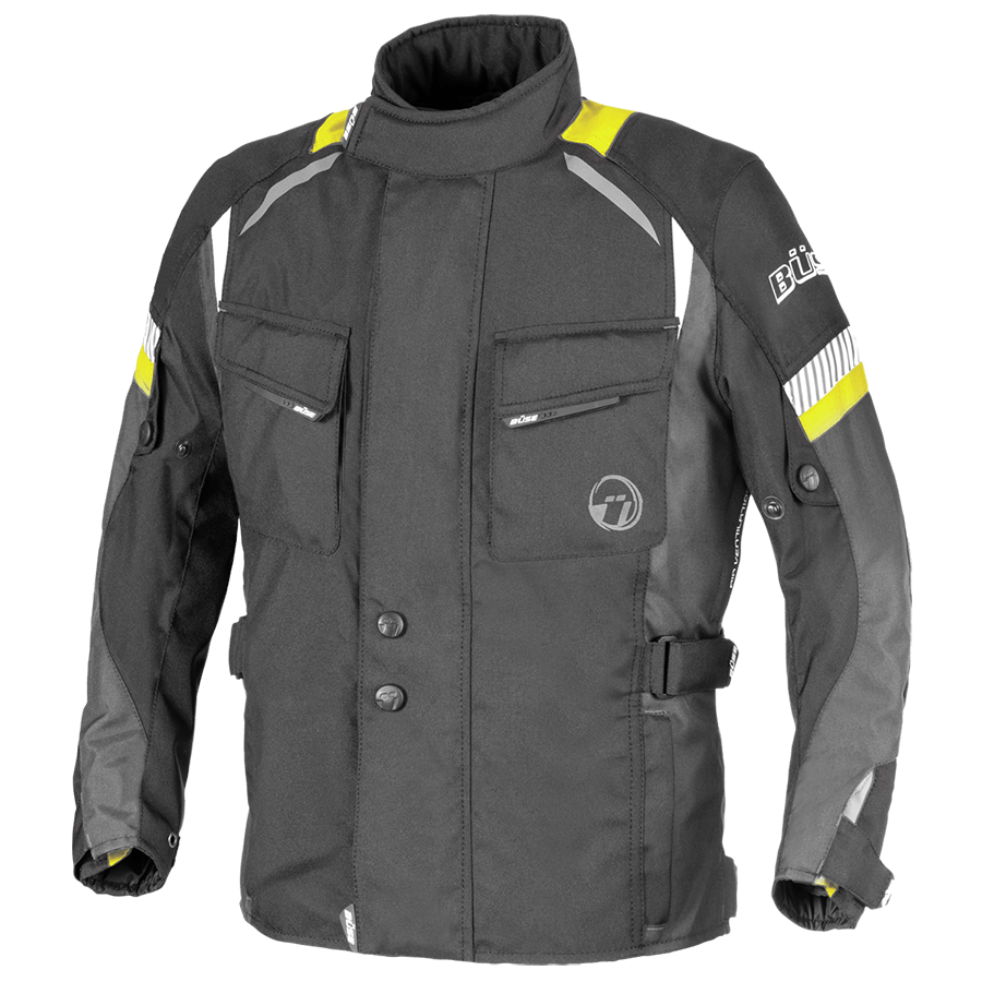 BUSE Kids Textile Mc-Jacket Breno Black /Flu 