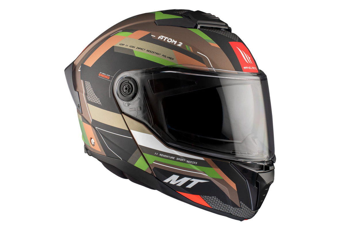 MT Helmets Openable MC Helmet Atom 2 SV Blast A6