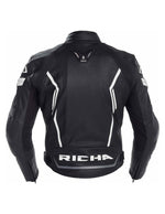 Richa Leather Jacket Assen Zwart /Wit