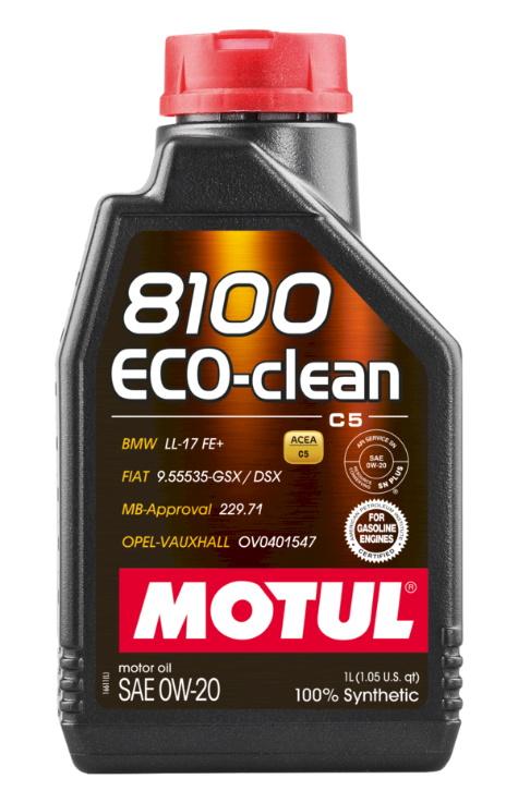 MOTUL 8100 Eco-Clean 0W20 1L (12pcs / carton)
