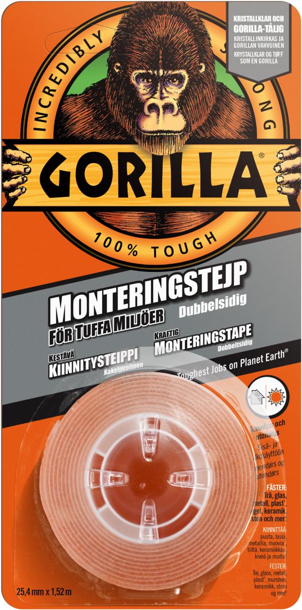 Gorilla mounting tape 1.52mx25.4mm