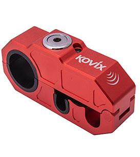 Kovix Khl Brake Live Lock avec alarme (avec avertissement de lumière) Couleur rouge
