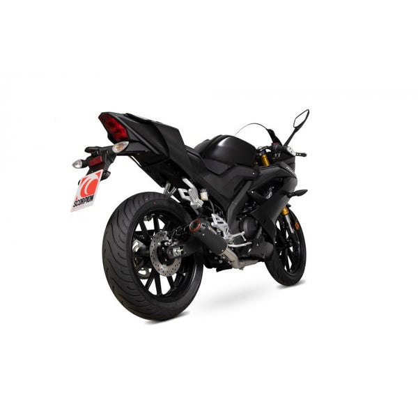 Yamaha YZF-R125 2019-2020 Red Power Full System Black Ceramic revêtu
