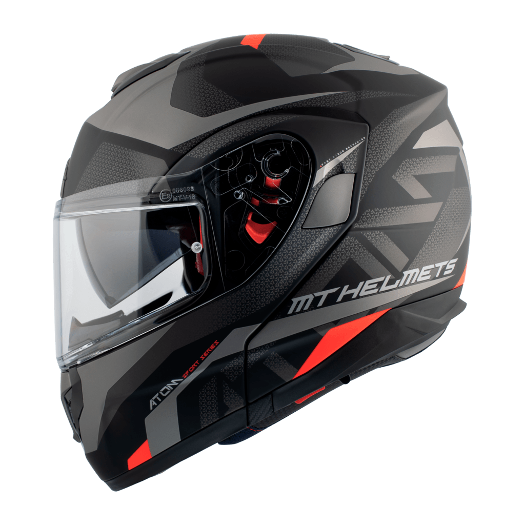 MT Helmet's openable MC helmet atom Matt Black