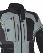 Rebelhorn Textile MC Jacket Patrouille Grau /Schwarz /Grippe