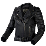 Ozone Lady Mc-Leather Jacke Ramones modern schwarz