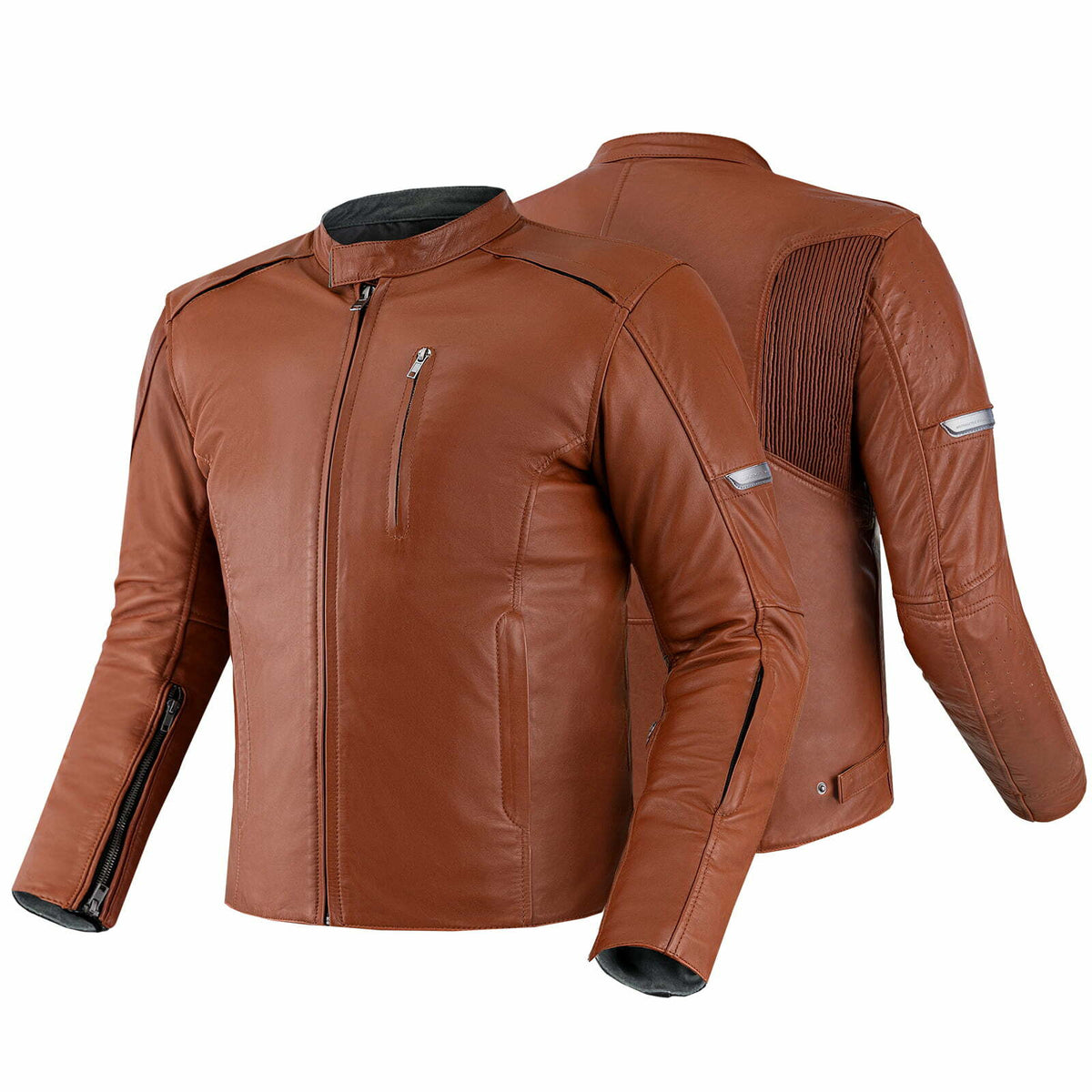 Shima Mc-Leather Jacke Hunter+ 2.0 Hellbraun