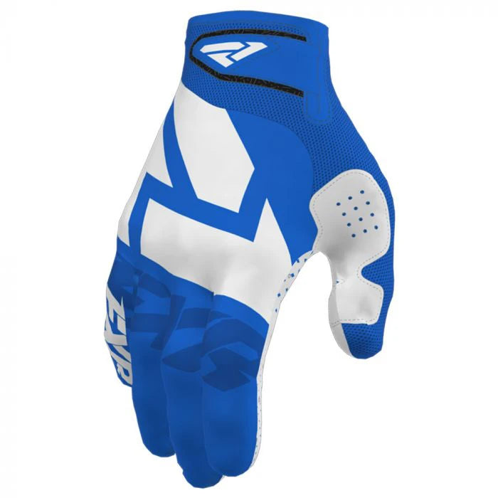 FXR Cross MC Handschuhe Kupplungsgurt 20 Blau/Weiß