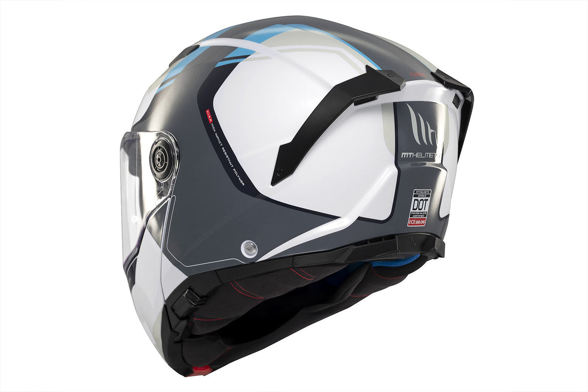 Mt Helmets Openable MC Helmet Atom 2 Sv Emalla C17