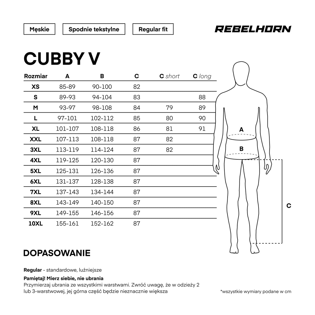 Rebelhorn Textile Mc-pants Cubby V Black