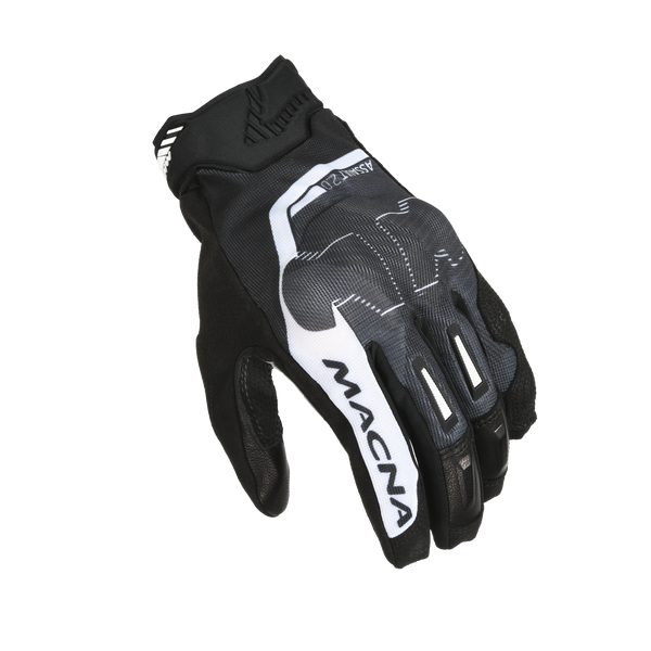 Motorcycle Glove Macna, Assault 2.0 Black Gray Camo/White