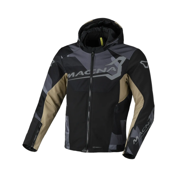 Macna Softshell MC Jacket Atracor Black / Taupe