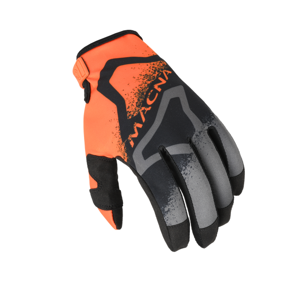 MX-handschoenen MacNA, achtertuin-1 zwart/oranje/grijs