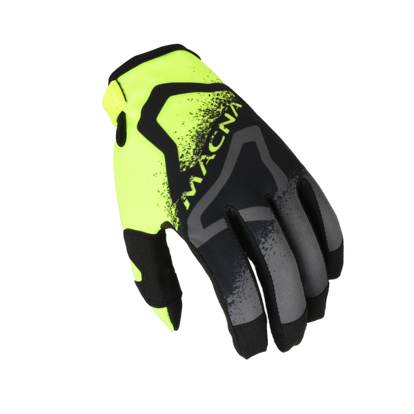 MX Handschoenen MacNA, achtertuin-1 zwart/grijs/fluo ylow