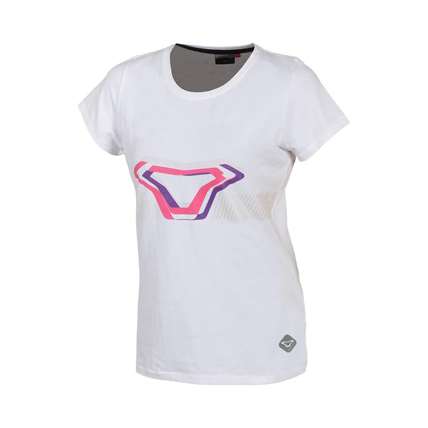 T-shirt macna, fragment vrouw wit
