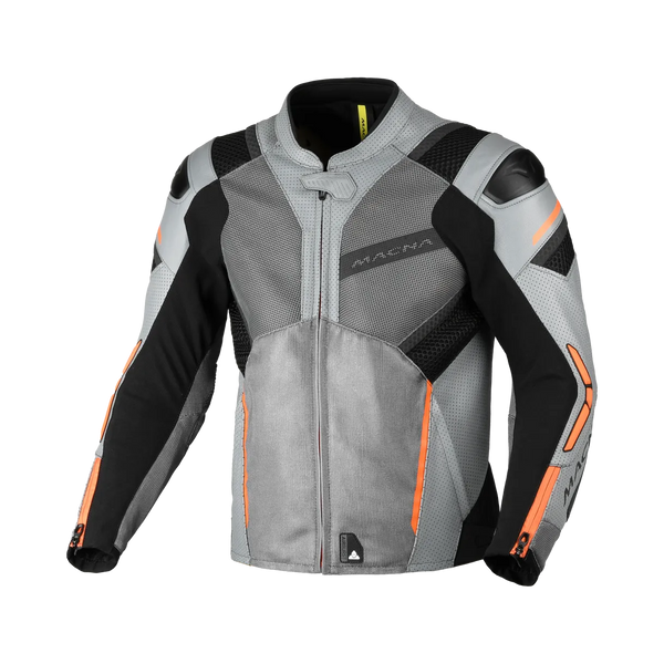 Veste Macna Leather MC Galvic Grey / Noir