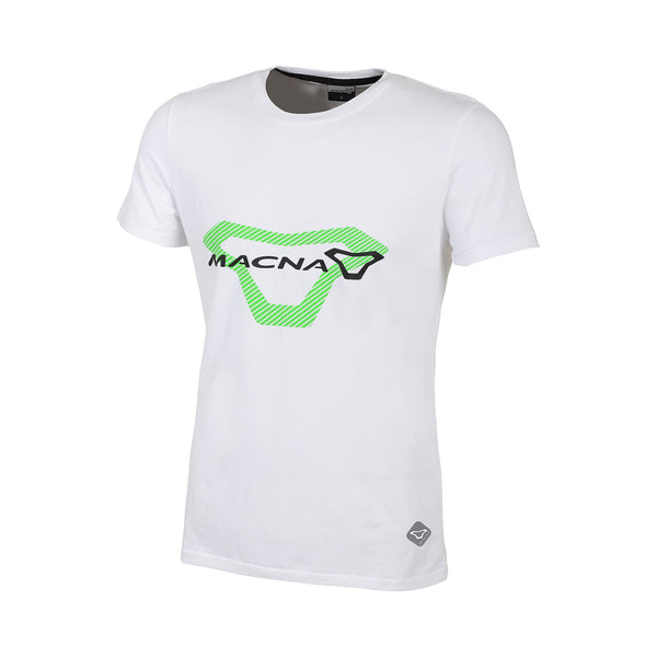 T-shirt macna, logo wit/groen/zwart