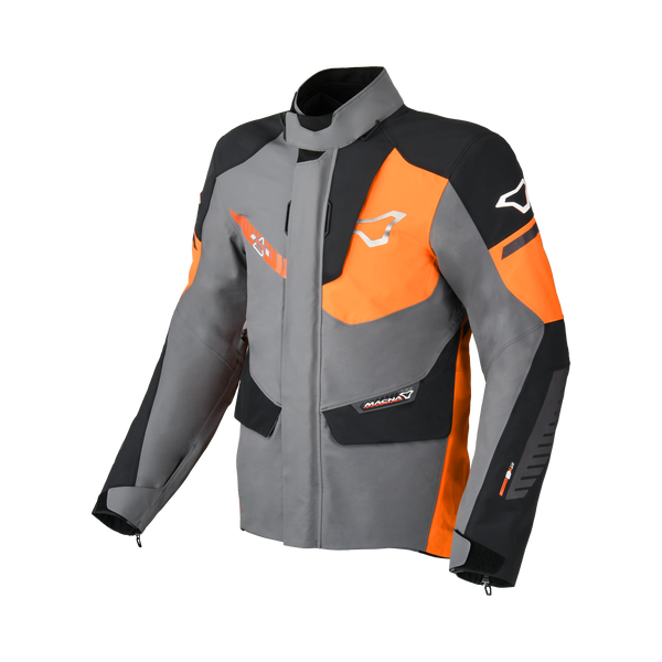 Macna Textile MC-Jacket Synchrone Grey / Orange