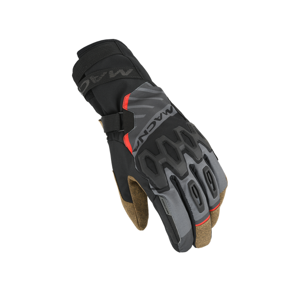 Motorhandschoenen MacNA, Tyrian RTX taupe/bruin/zwart