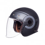 SMK Jet MC Helm Retro Seven Black