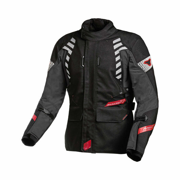 Macna lamelle textile mc veste ultimax noir / rouge