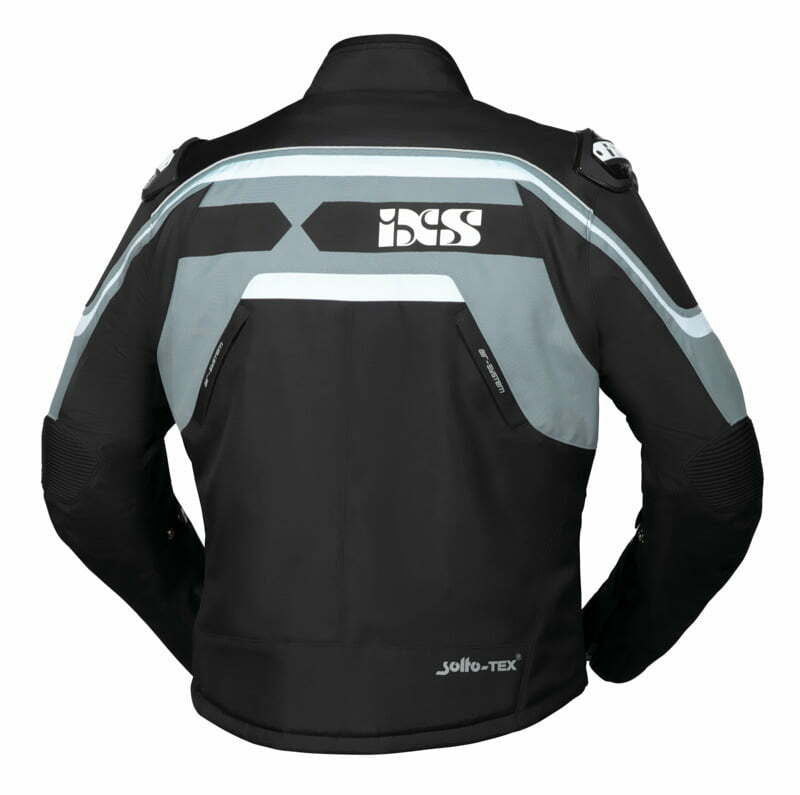 IXS Textile MC Jacke RS-700 PCs Schwarz /Grau /Weiß