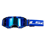 LS2 Schutzbrille Aura Pro Iridium Blau