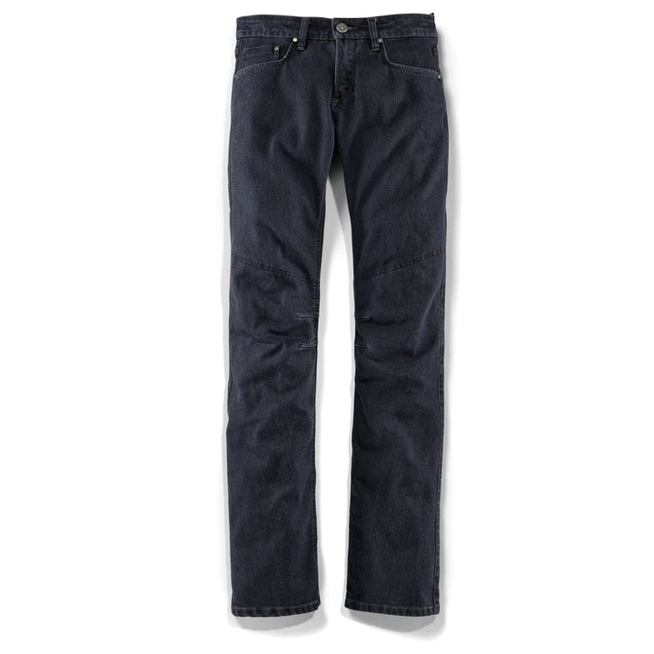 BMW Dam Kevlar Mc-Jeans Five Pocket i svart denim med förstärkningar för motorcykelåkning. Stilren design med fem fickor och hög slitstyrka.