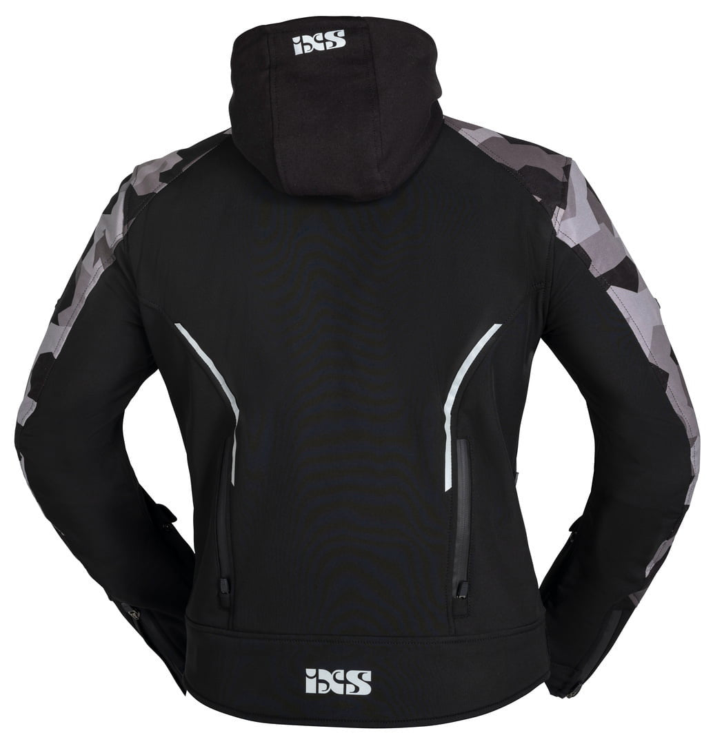 IXS Softshell MC Jacke So Moto Black /Camo