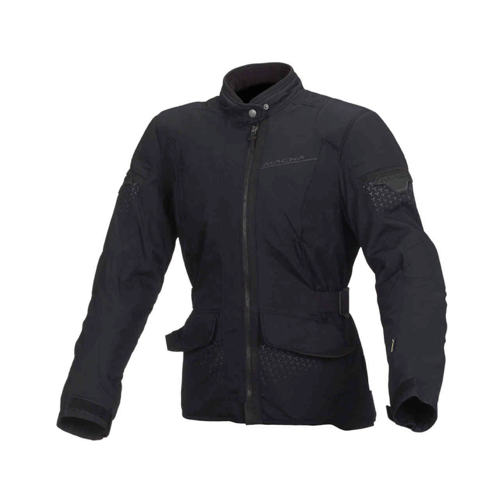 Macna Lady Textile Mc-Jacket Glanz schwarz