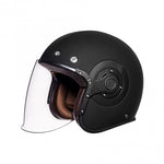 SMK Jet MC Helm Retro Black