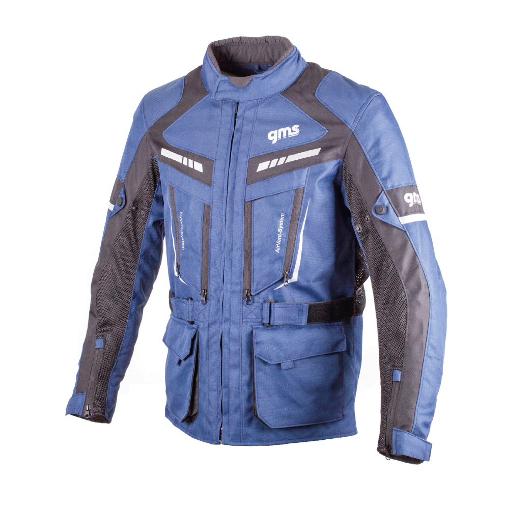 GMS Textil Mc-Jacke Track Light Blau 