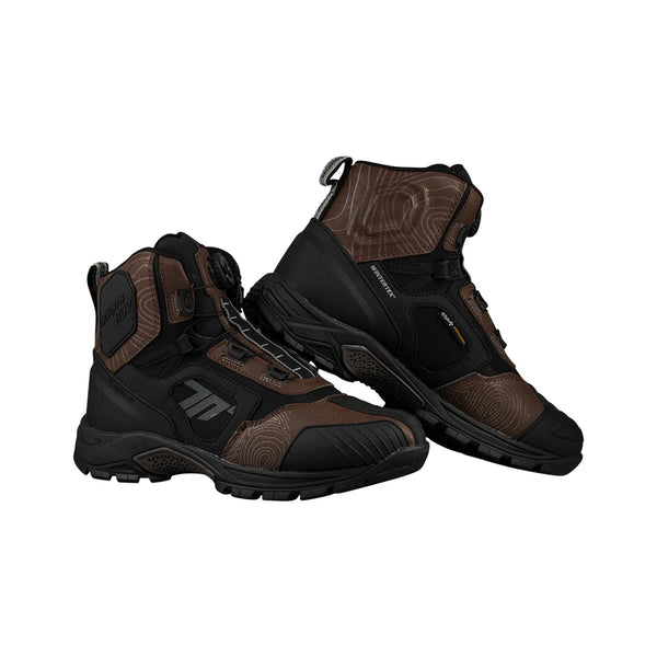Zeventig unisex mc-shoes sd-ba7 stelvio laag zwart /bruin