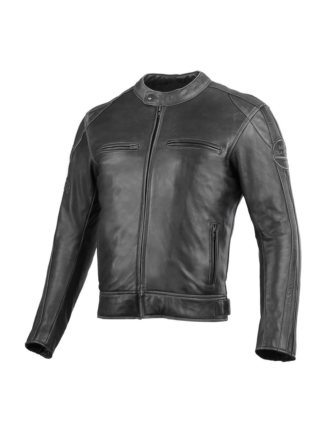 Seca Mc-Lederjacke Aviator II Gewaschen Grau 